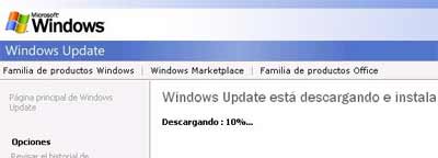 Dsecarga Windows Update