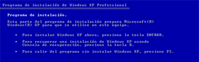 Formatear e instalar operativo Windows XP